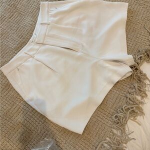 Good American High Waist White Shorts